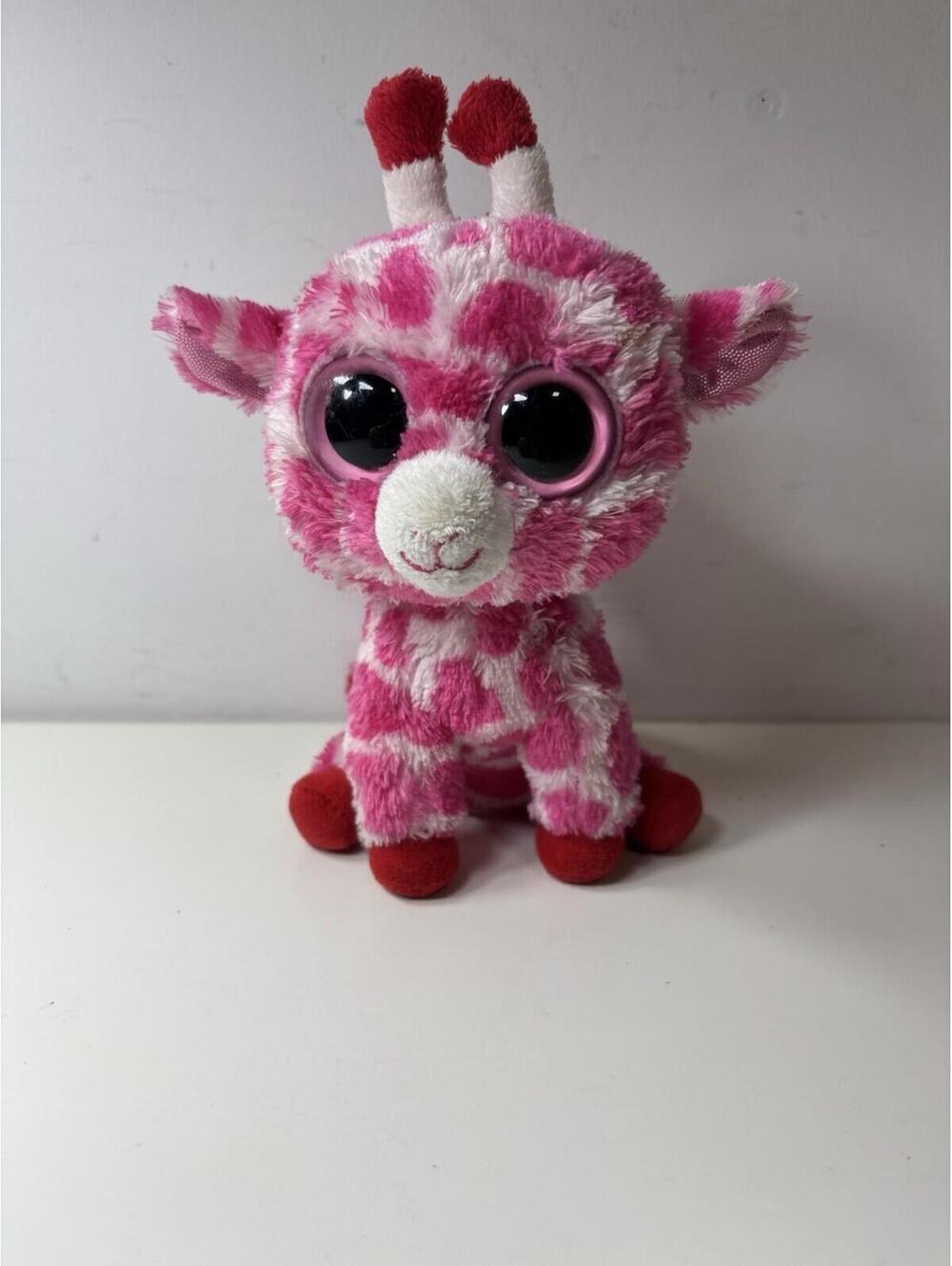 Ty Beanie Boos - JUNGLELOVE the Pink Giraffe (6 Inch) Stuffed Animal Toy - Picture 1 of 7